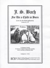 For Us a Child Is Born SATB Choral Score cover